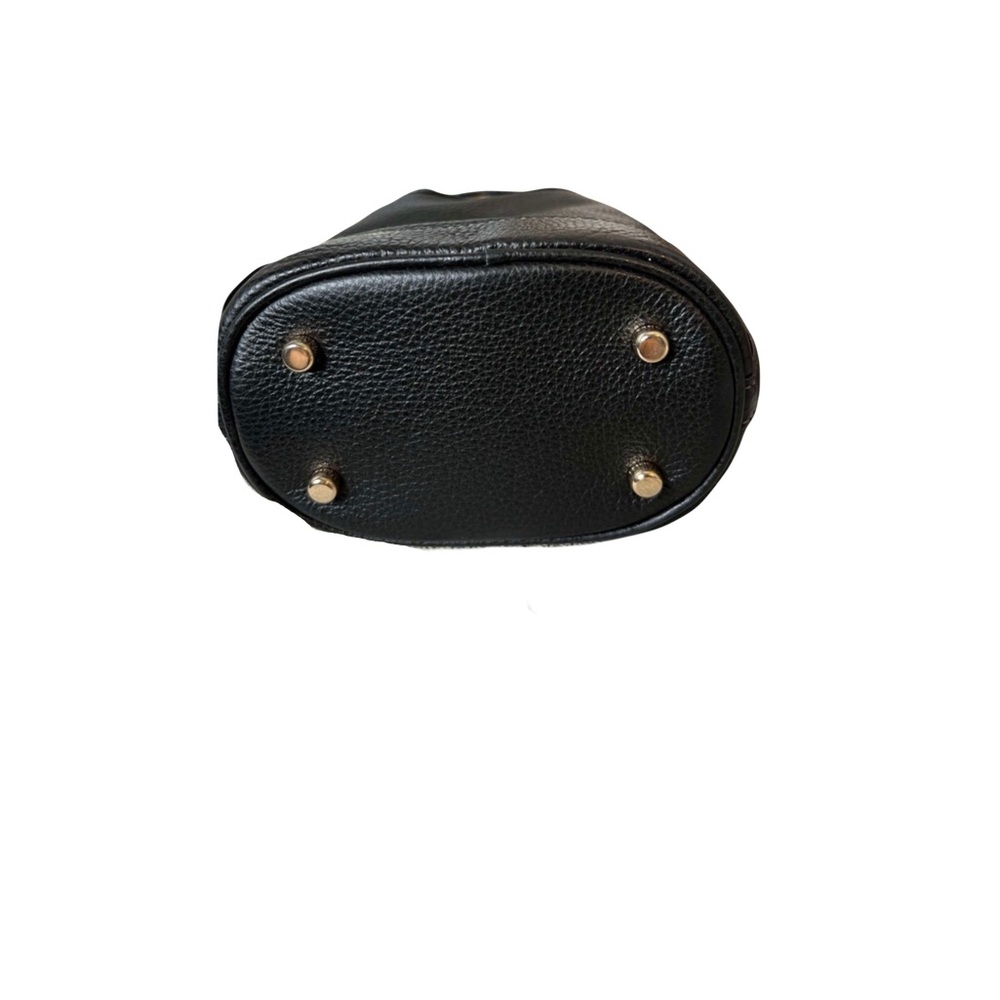Coach Black Pebbled Leather Bucket Crossbody Bag with Gold Hardware NWOT - Picture 2 of 5